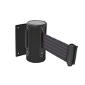 Queue Solutions WallMaster 300, Black, 13' Red/White THIS LINE IS CLOSED Belt WM300B-RWLC130